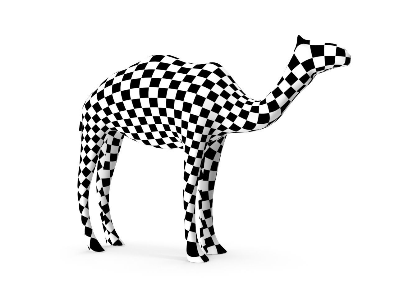 Camel PBR Low-poly 3D model_18