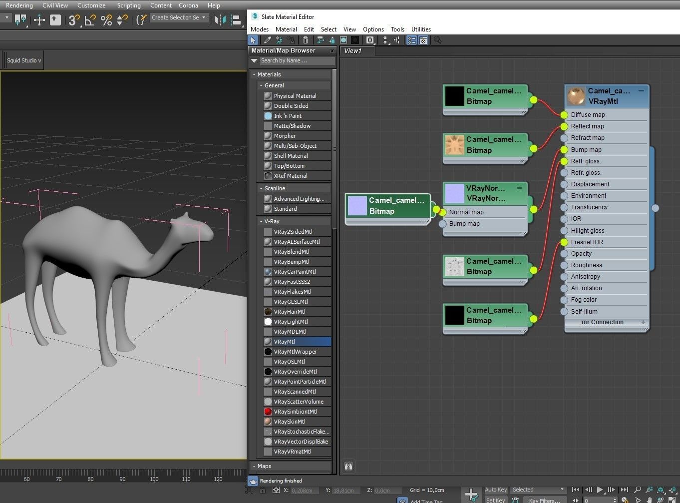 Camel PBR Low-poly 3D model_19