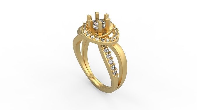 Cocktail Ring 086 3D print model
