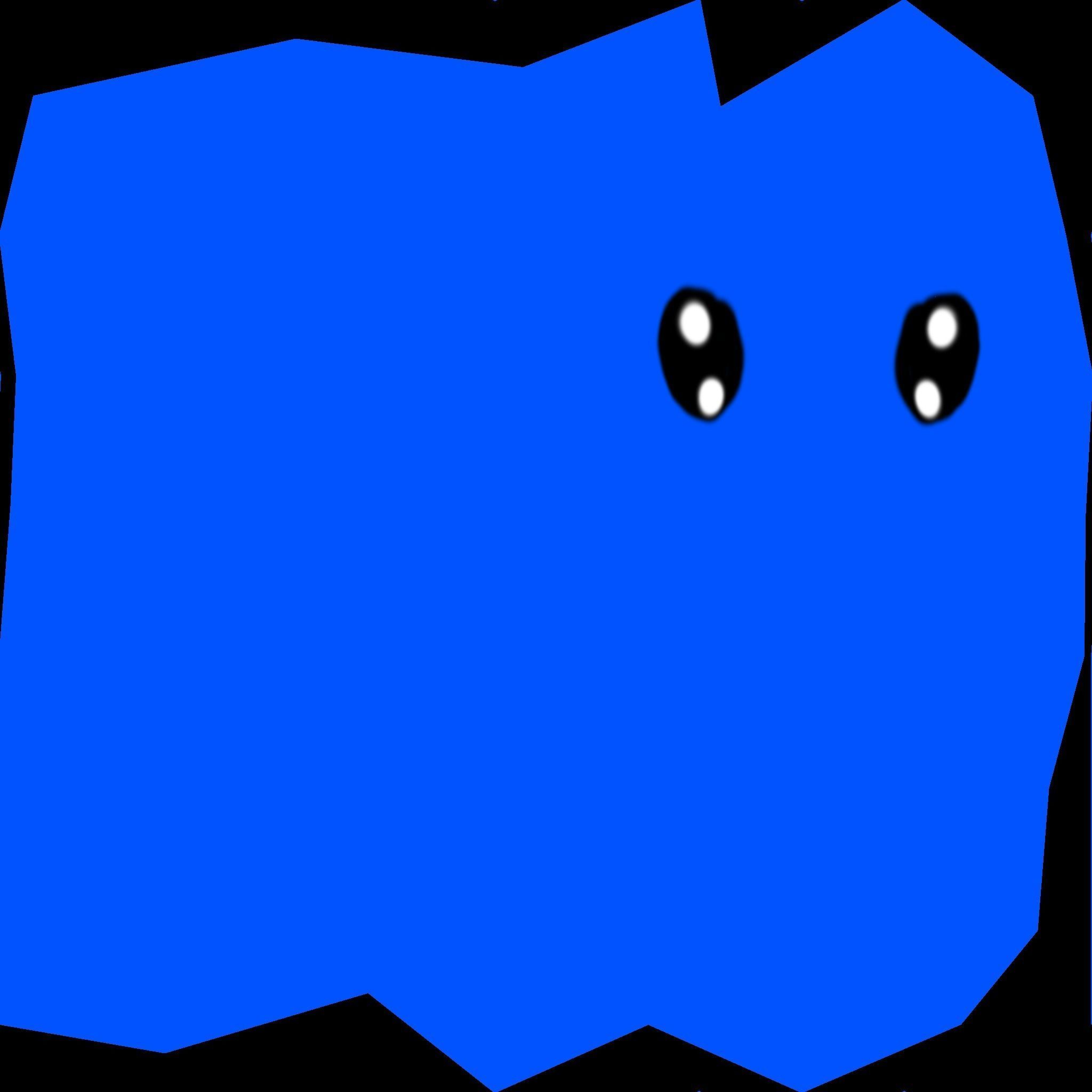 Blue Slime Lp Low-poly 3D model_4
