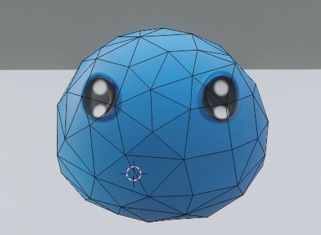 Blue Slime Lp Low-poly 3D model_2