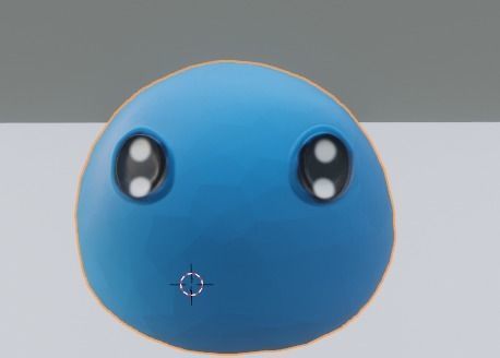Blue Slime Lp Low-poly 3D model_1