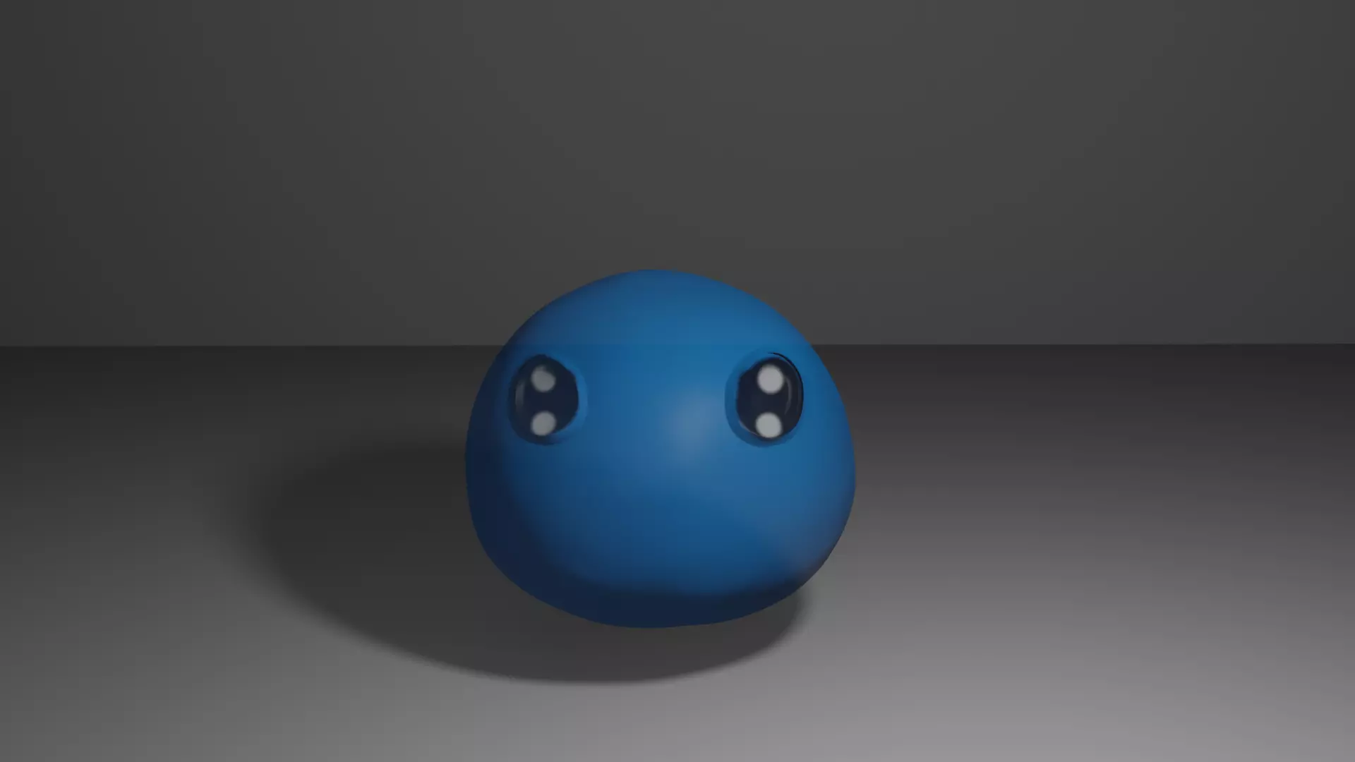 Blue Slime Lp Low-poly 3D model_0