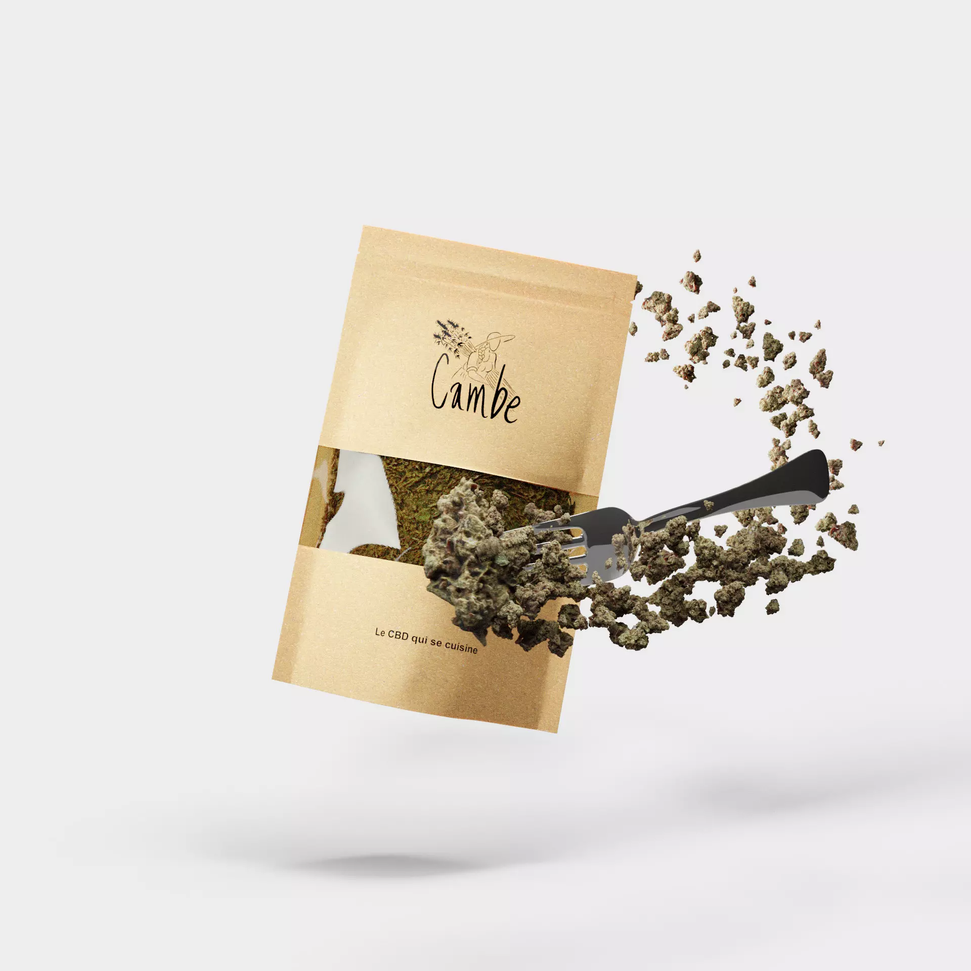PACKAGING PACKSHOT - craft pocket bag - READY TO USE 3D model