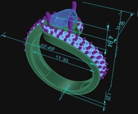 Cocktail Ring 118 3D print model_8