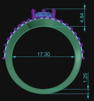 Cocktail Ring 118 3D print model_7