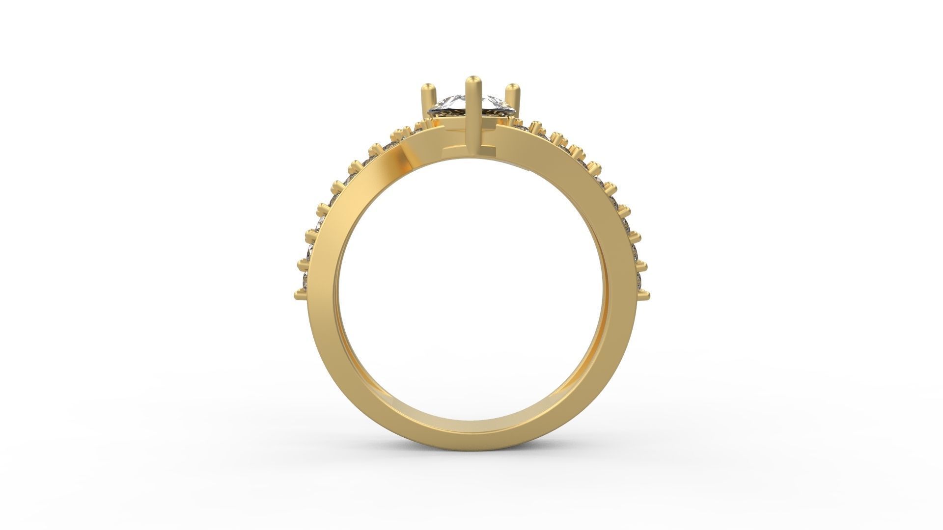 Cocktail Ring 118 3D print model_2