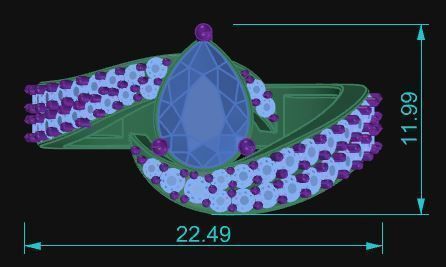 Cocktail Ring 118 3D print model_6