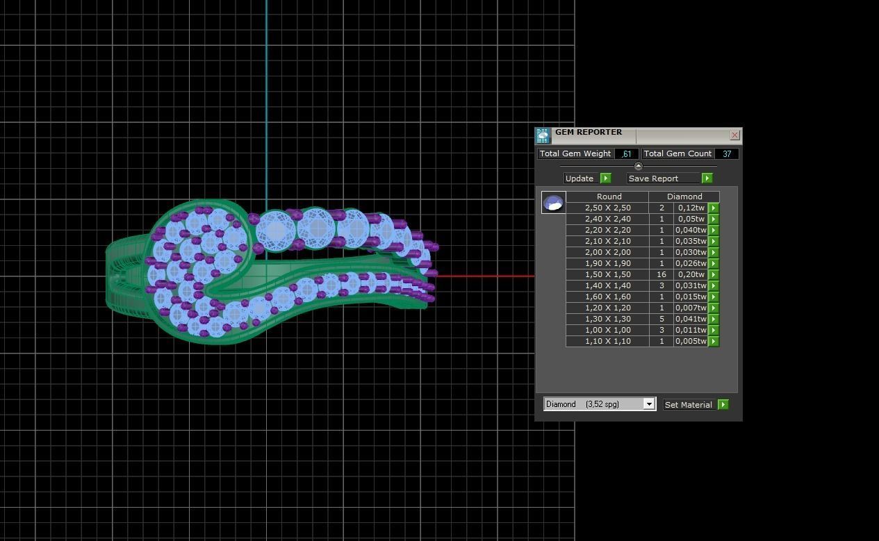 Cocktail Ring 122 3D print model_8