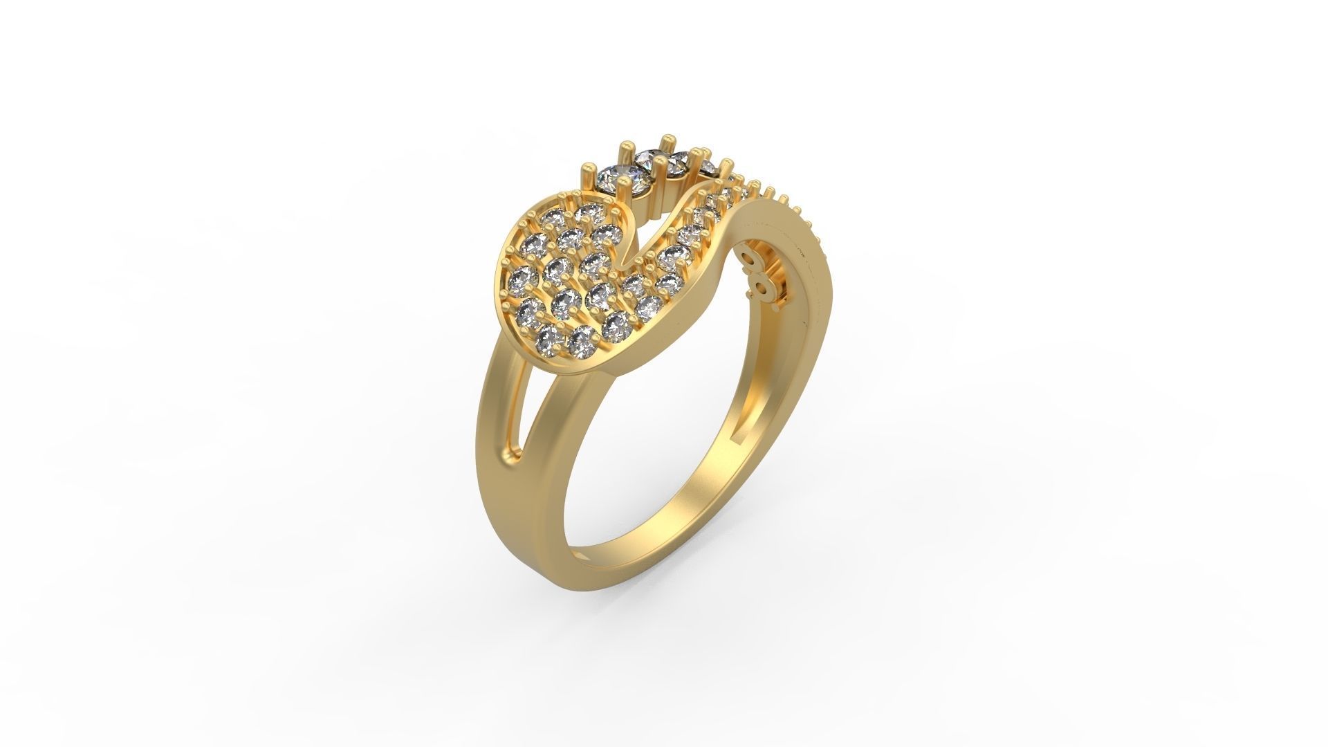 Cocktail Ring 122 3D print model_1