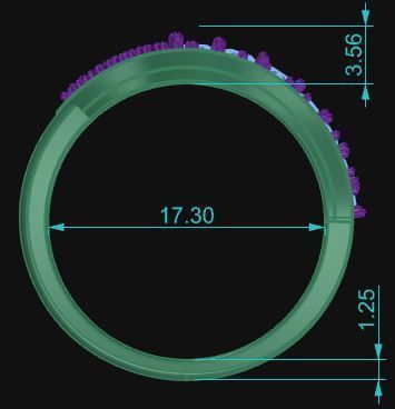 Cocktail Ring 122 3D print model_6