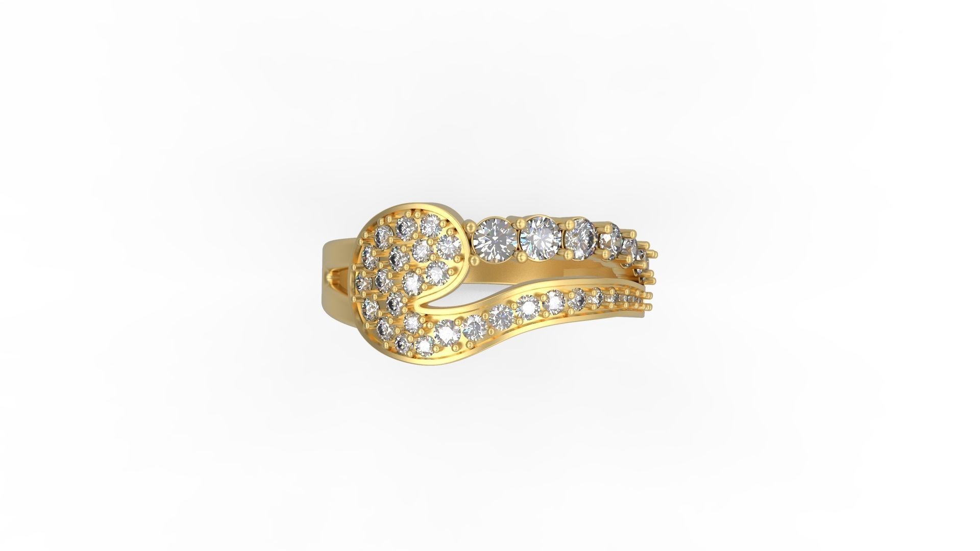 Cocktail Ring 122 3D print model_4