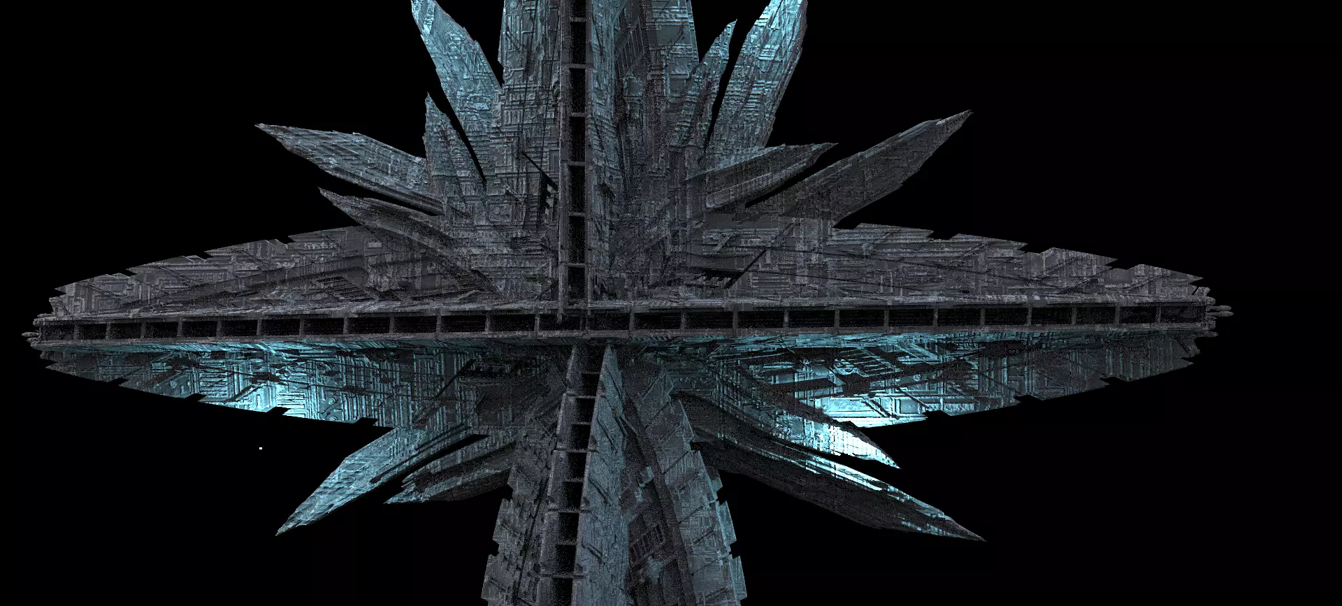 Crystal Winter Alien Monolith Kit bash  3D model_0