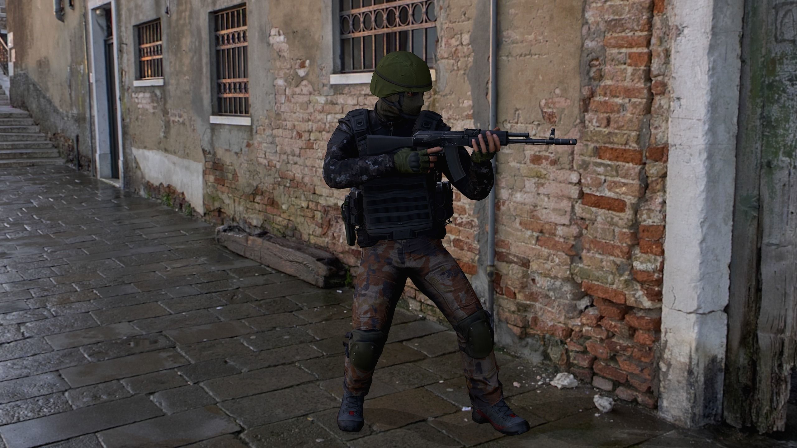 Terrorist Low-poly 3D model_22