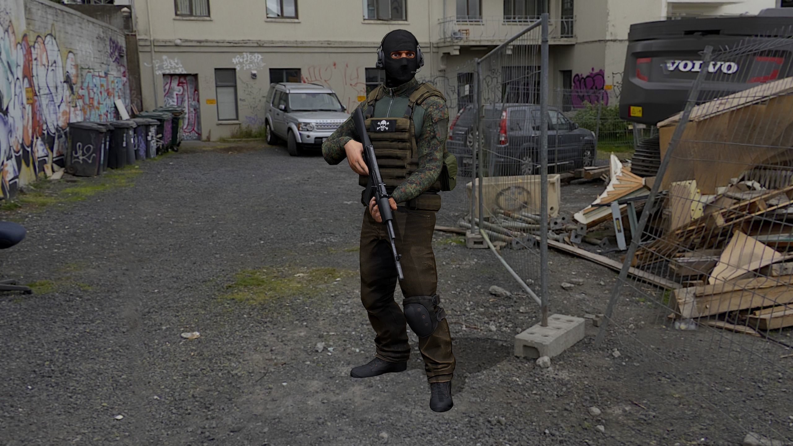 Terrorist Low-poly 3D model_14