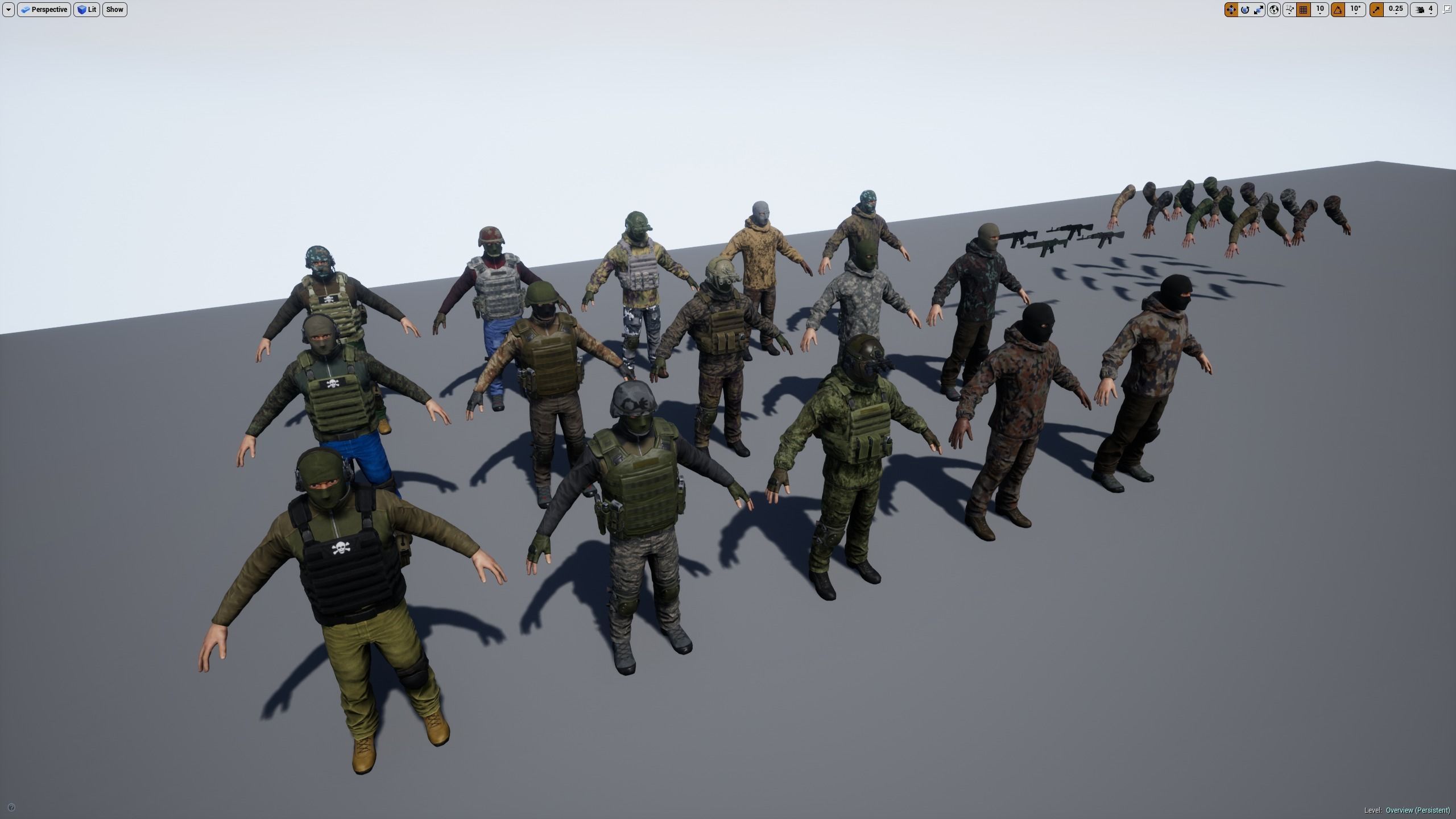 Terrorist Low-poly 3D model_9