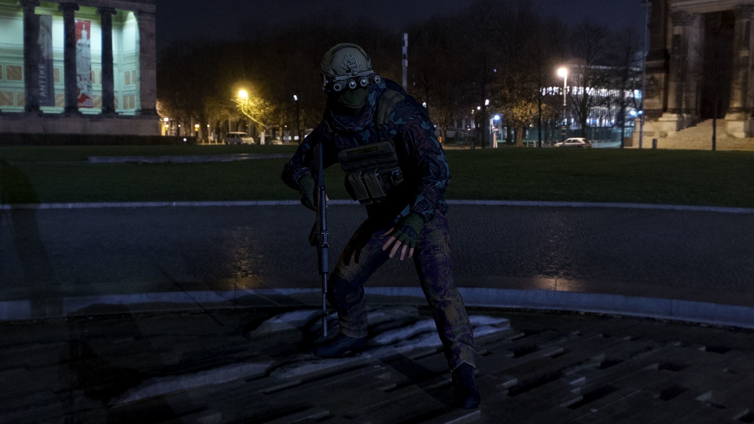 Terrorist Low-poly 3D model_20