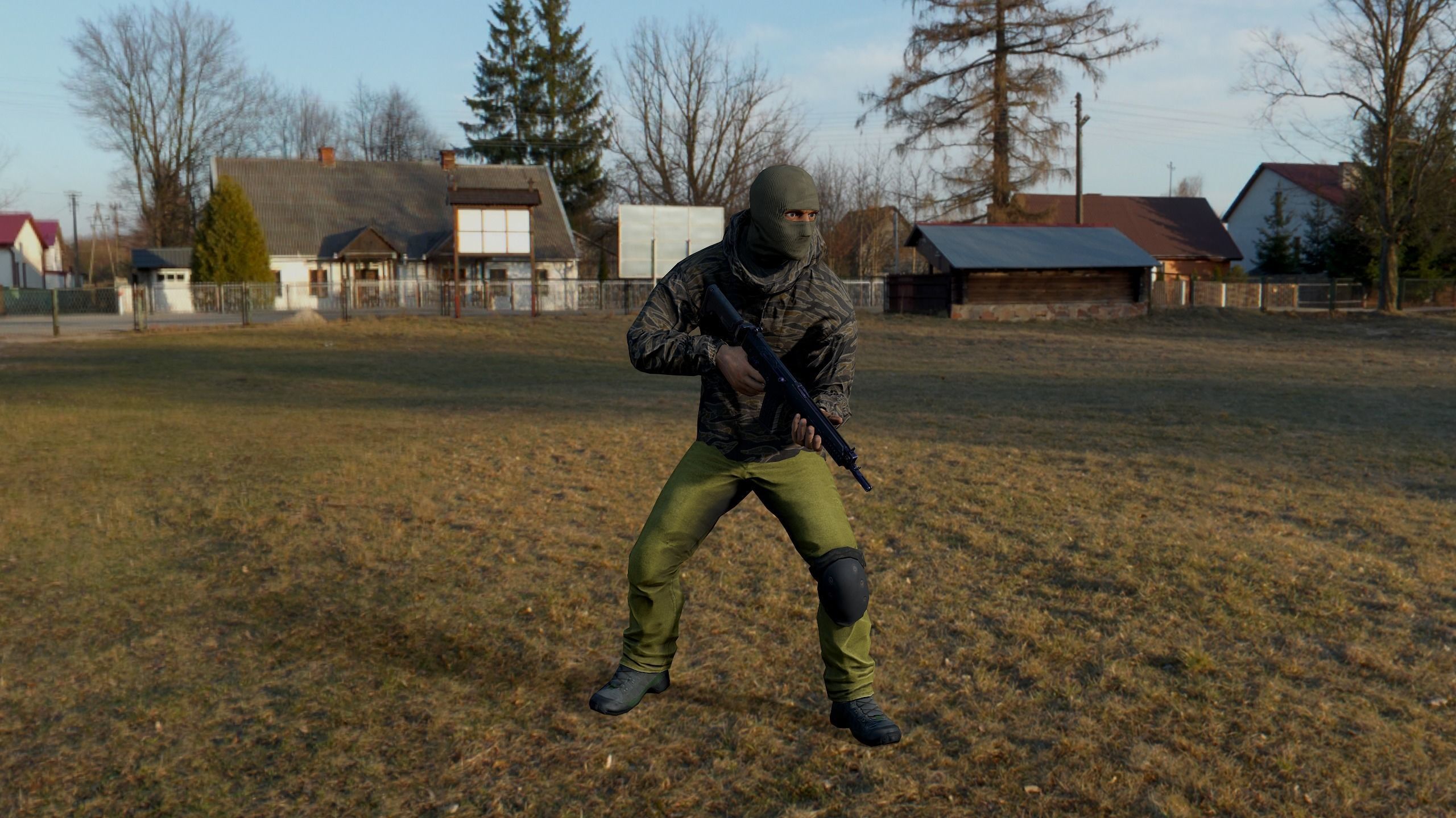 Terrorist Low-poly 3D model_15