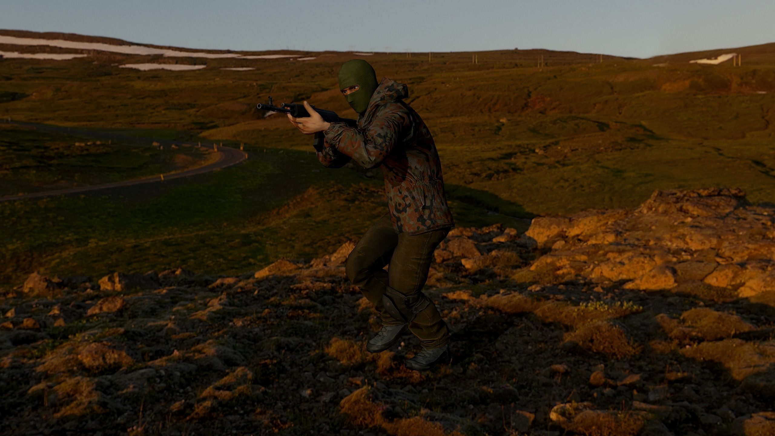 Terrorist Low-poly 3D model_23