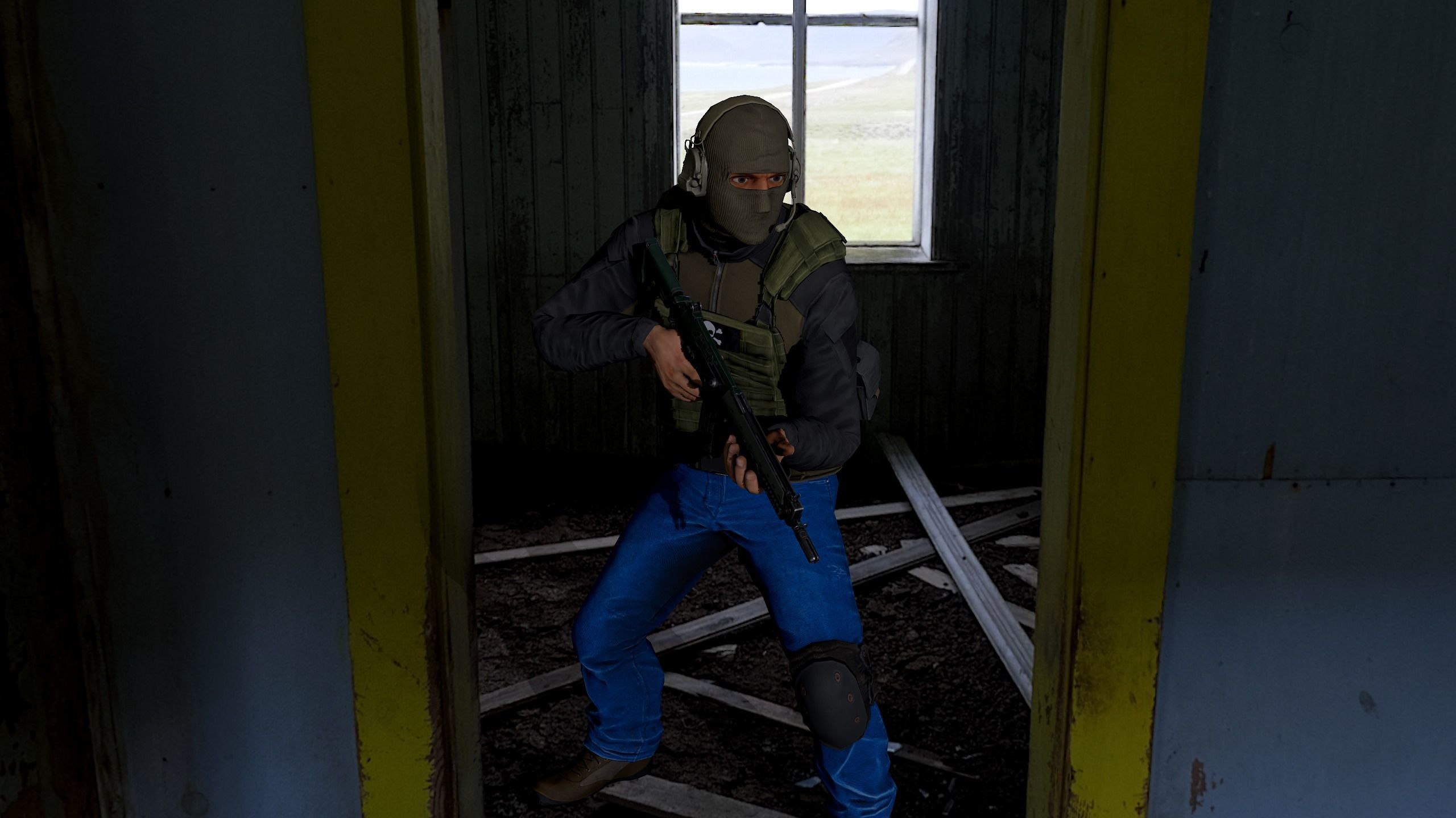 Terrorist Low-poly 3D model_16