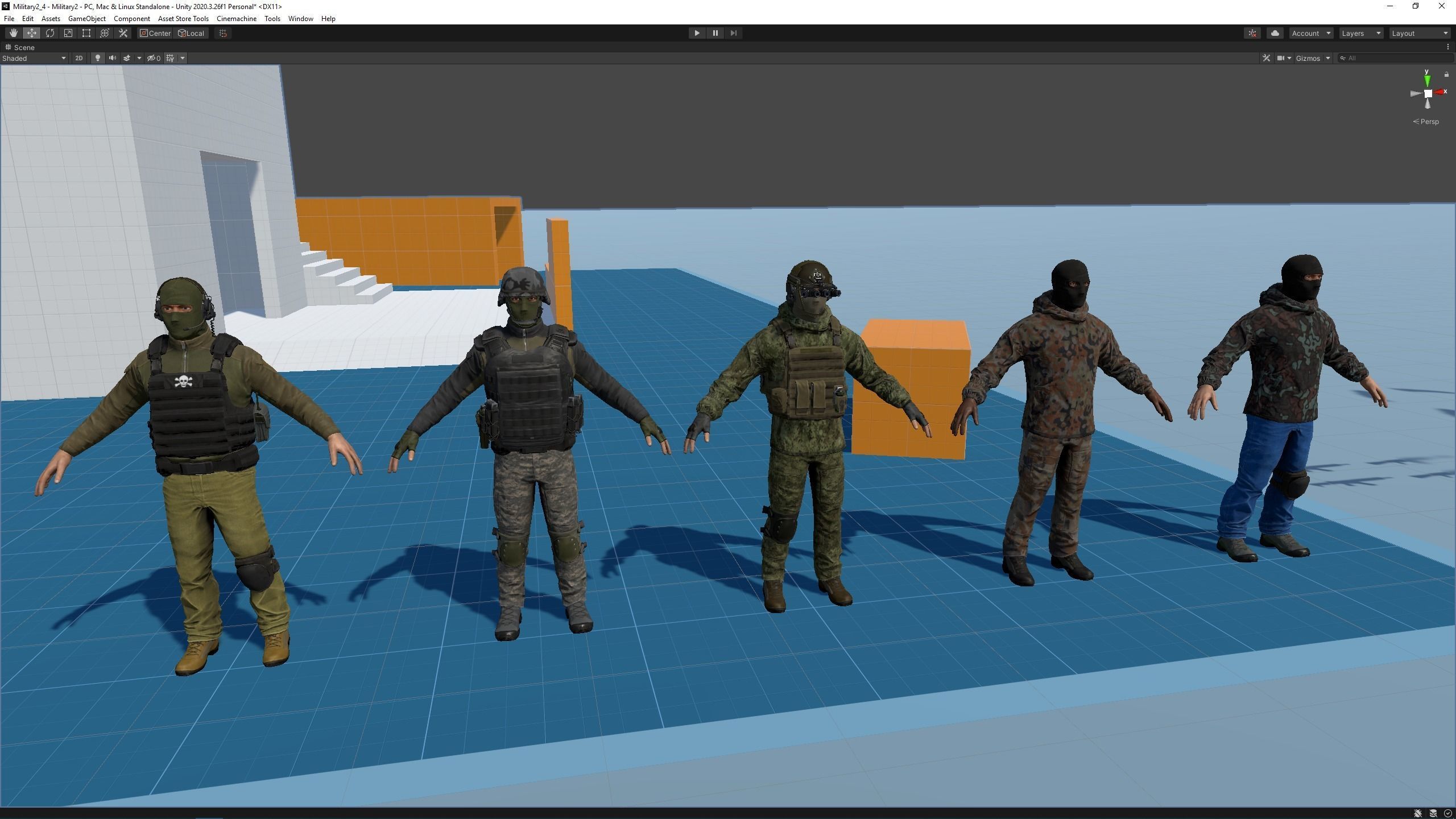 Terrorist Low-poly 3D model_12
