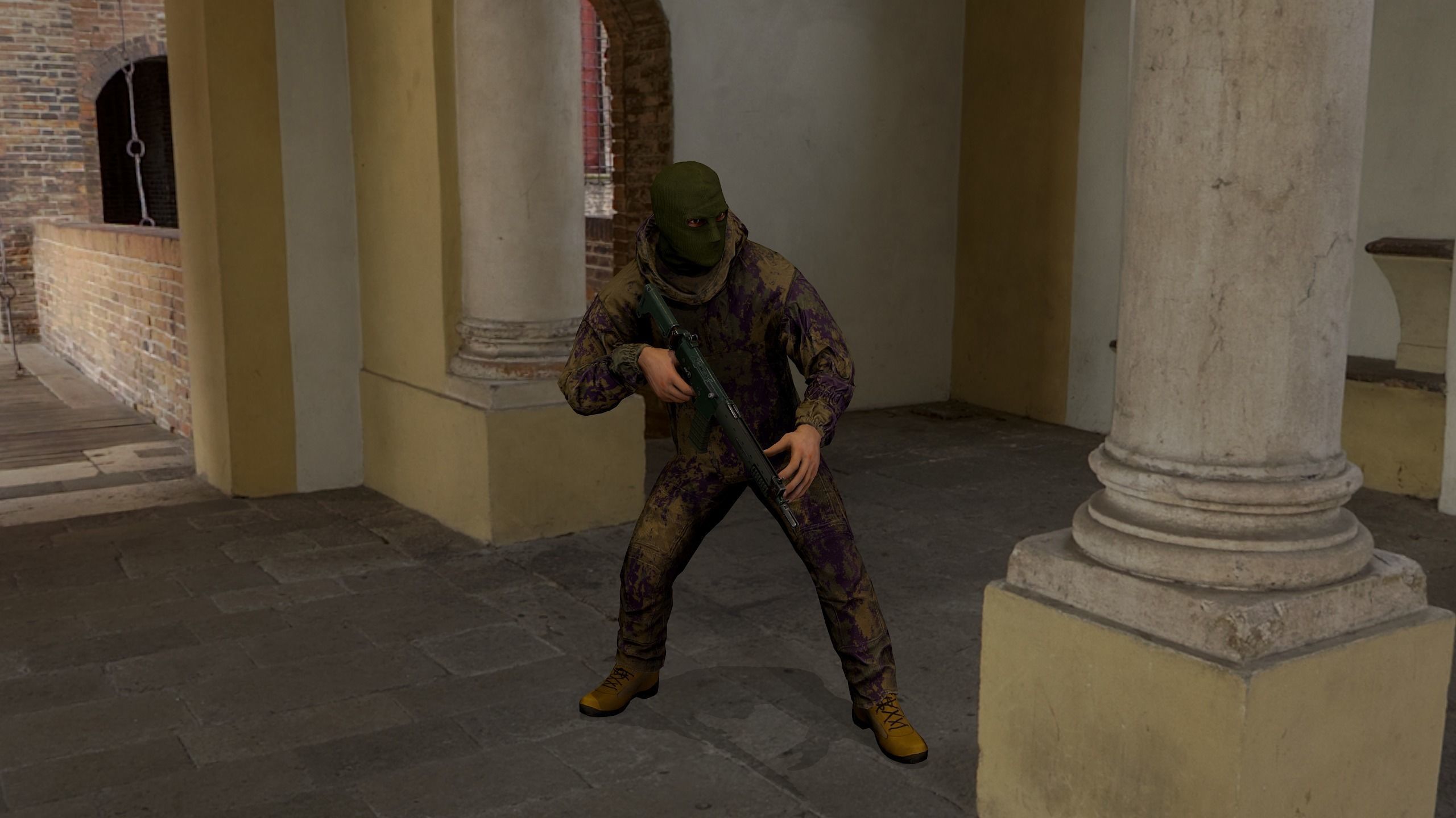 Terrorist Low-poly 3D model_17