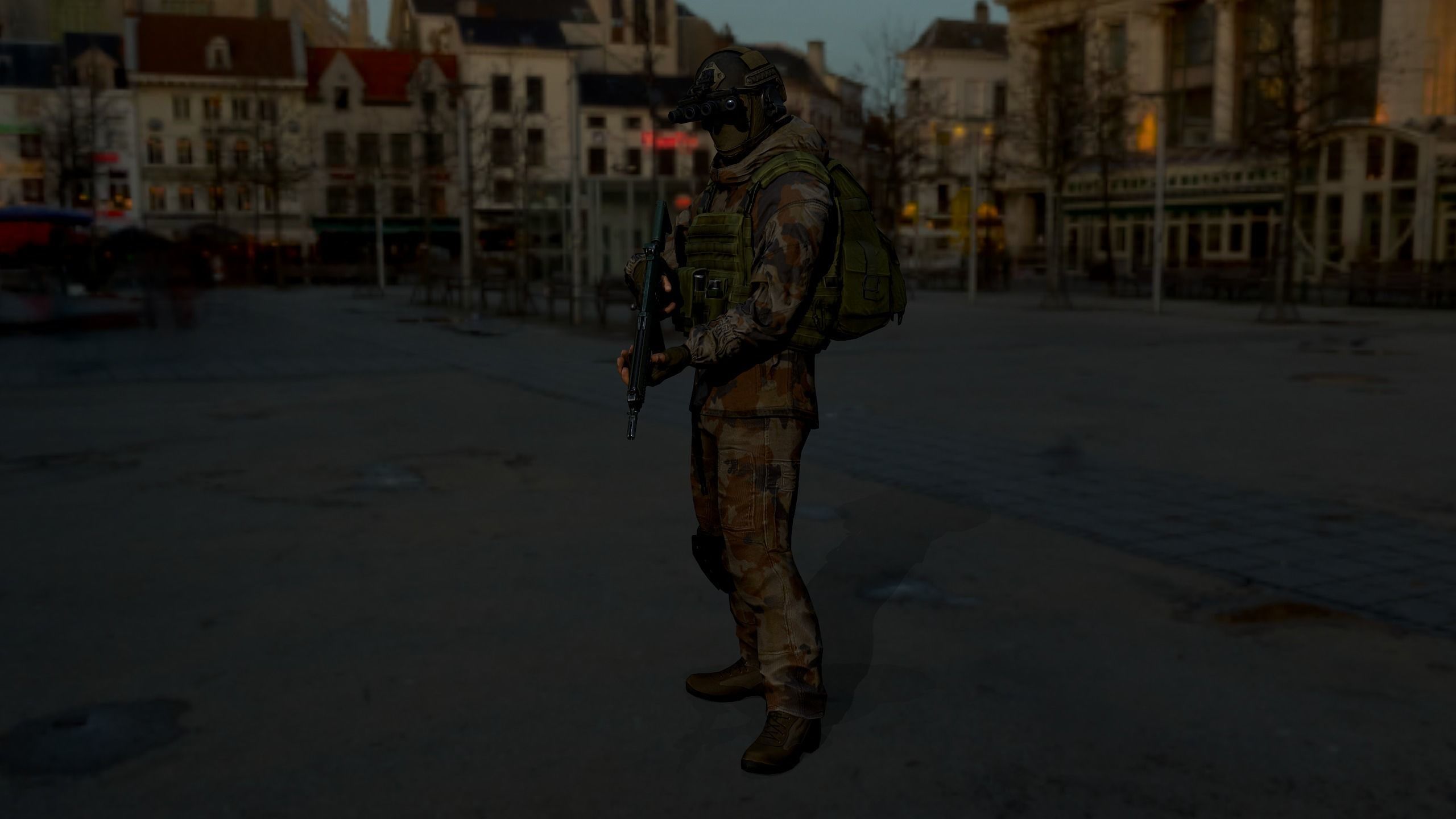 Terrorist Low-poly 3D model_19