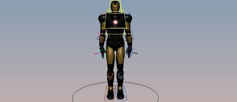 Iron Man Marvel Now Rigged Low-poly 3D model_2