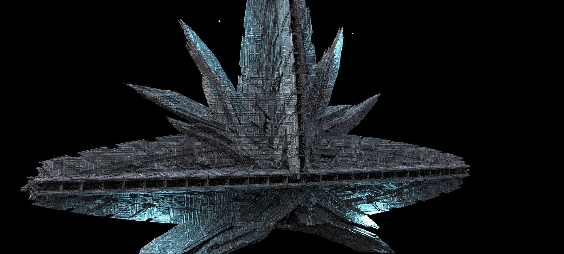 Crystal Winter Alien Monolith Kit bash 3  3D model_1