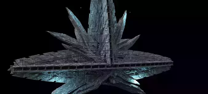 Crystal Winter Alien Monolith Kit bash 3  3D model