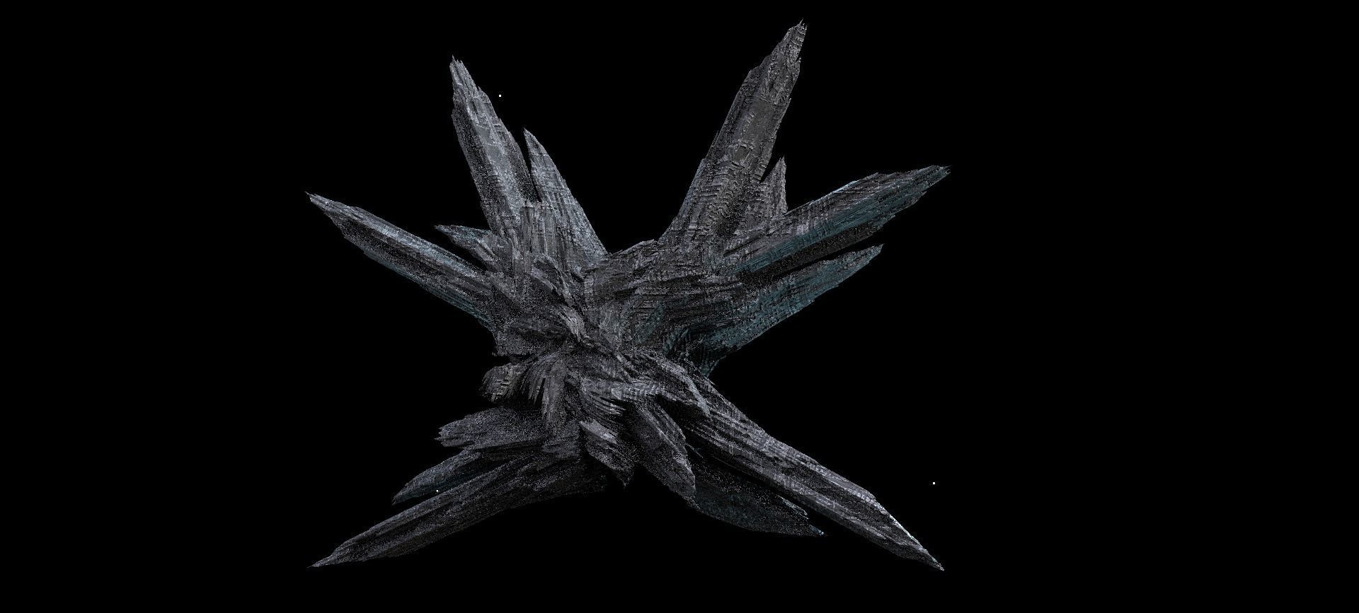 Crystal Alien Monolith crystals  3D model_1