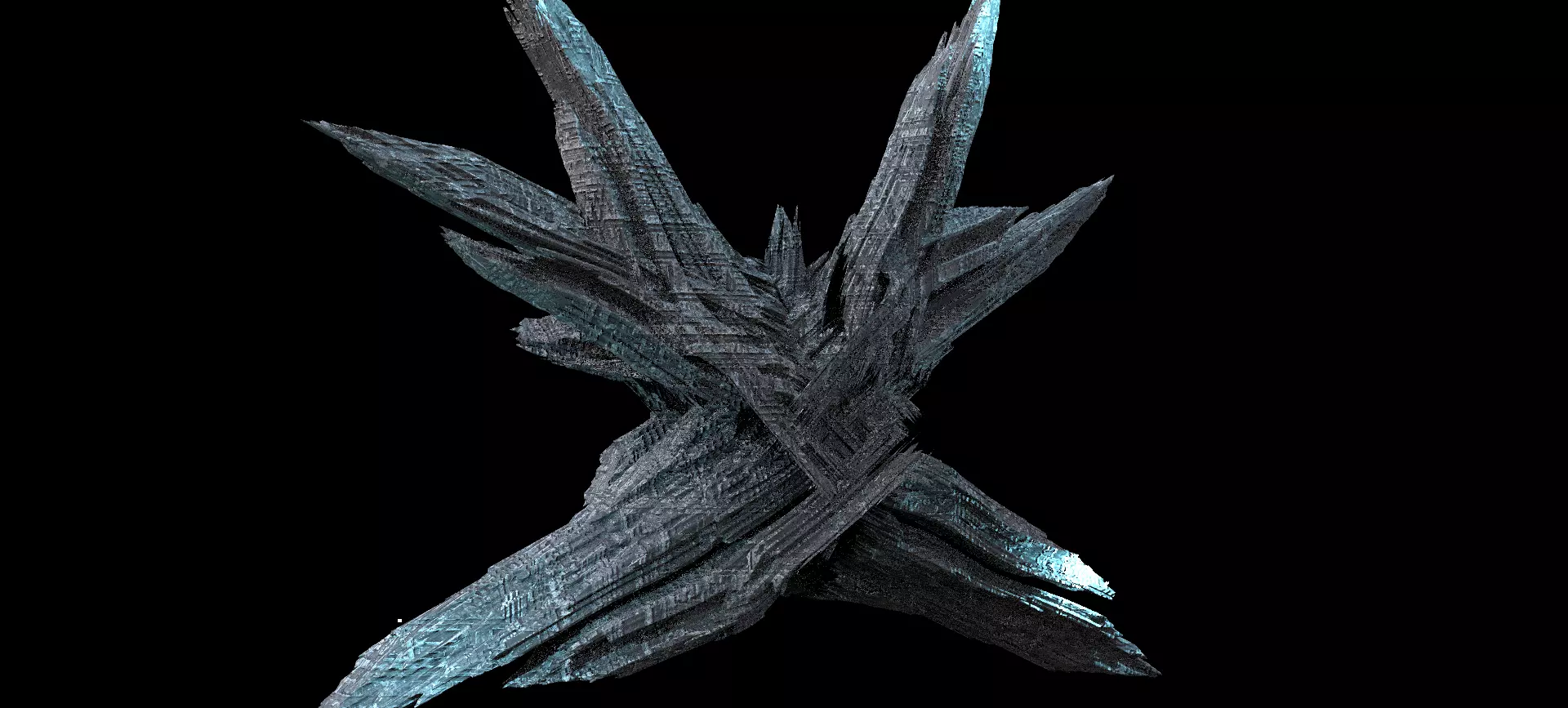 Crystal Alien Monolith crystals  3D model_0