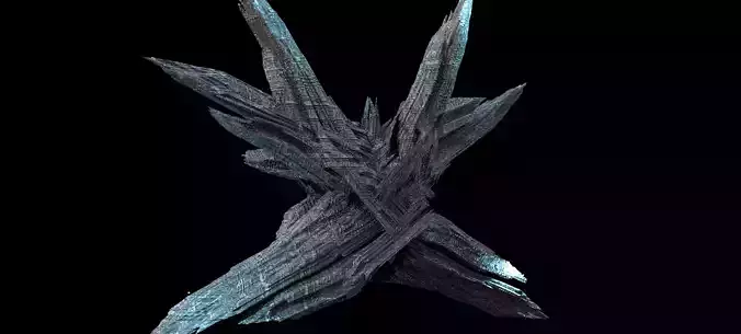 Crystal Alien Monolith crystals  3D model
