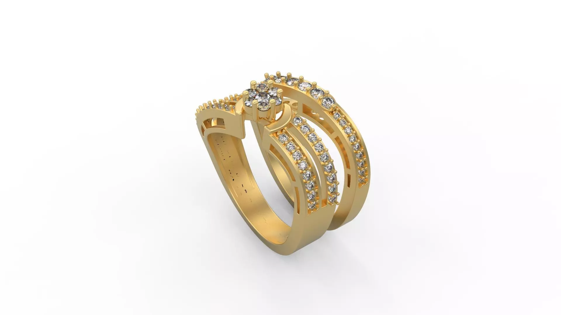 Cocktail Ring 160 3D print model
