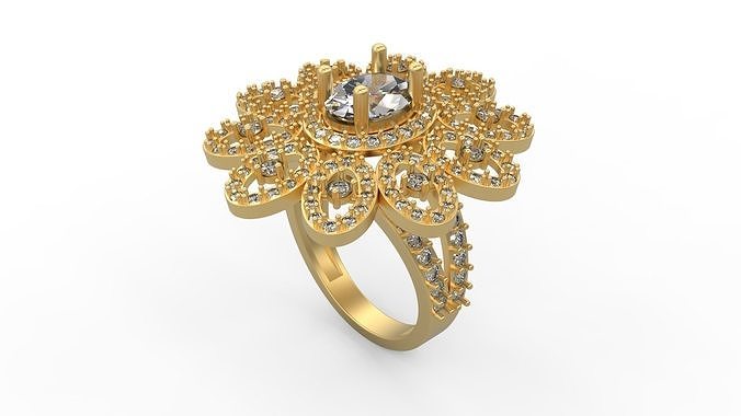 Cocktail Ring 167 3D print model