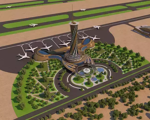 0010 - Architecture Airport - 2021 - 02 3D model