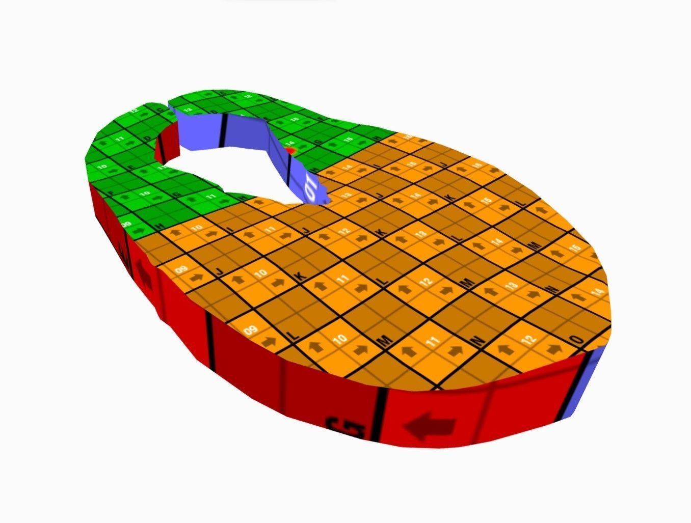 Salmon piece of 3D model_8