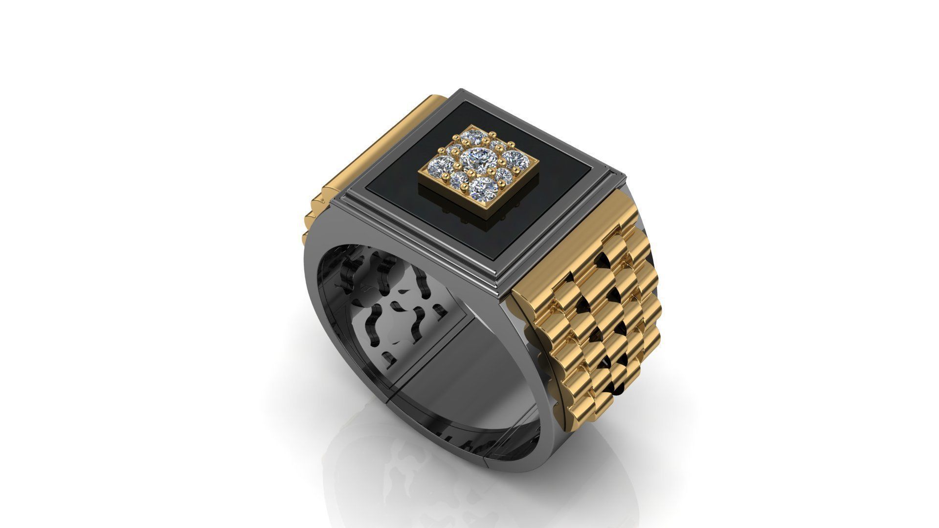 Men Ring 46 3D print model_2