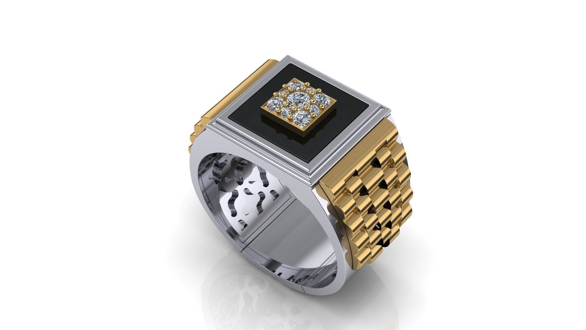 Men Ring 46 3D print model_1