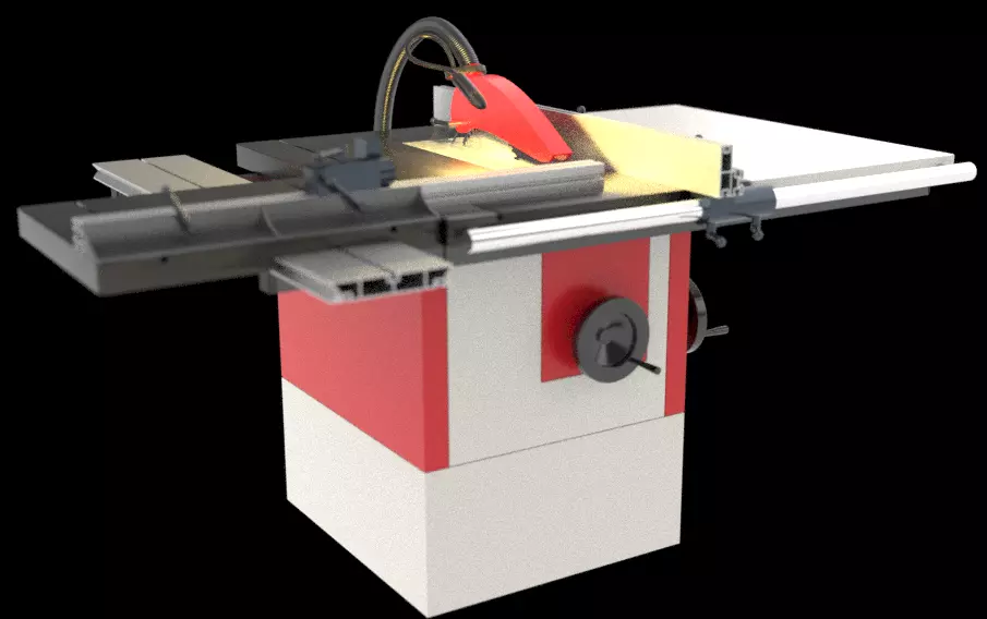 Circular Saw Bench Workshop Industry Carpenter DIY Joinery Tool 3D model_0