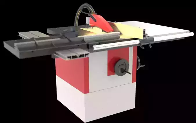 Circular Saw Bench Workshop Industry Carpenter DIY Joinery Tool 3D model