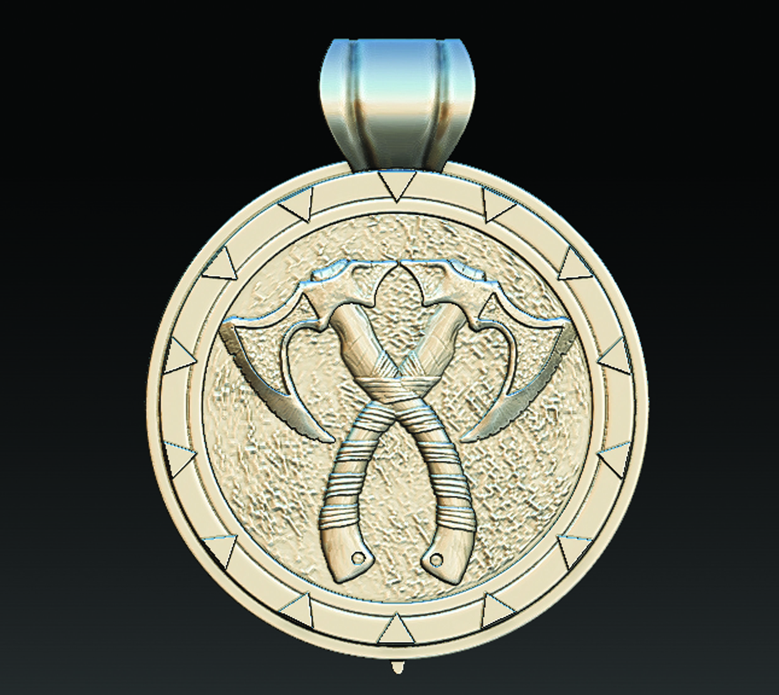 Sail Medallion  3D print model_5