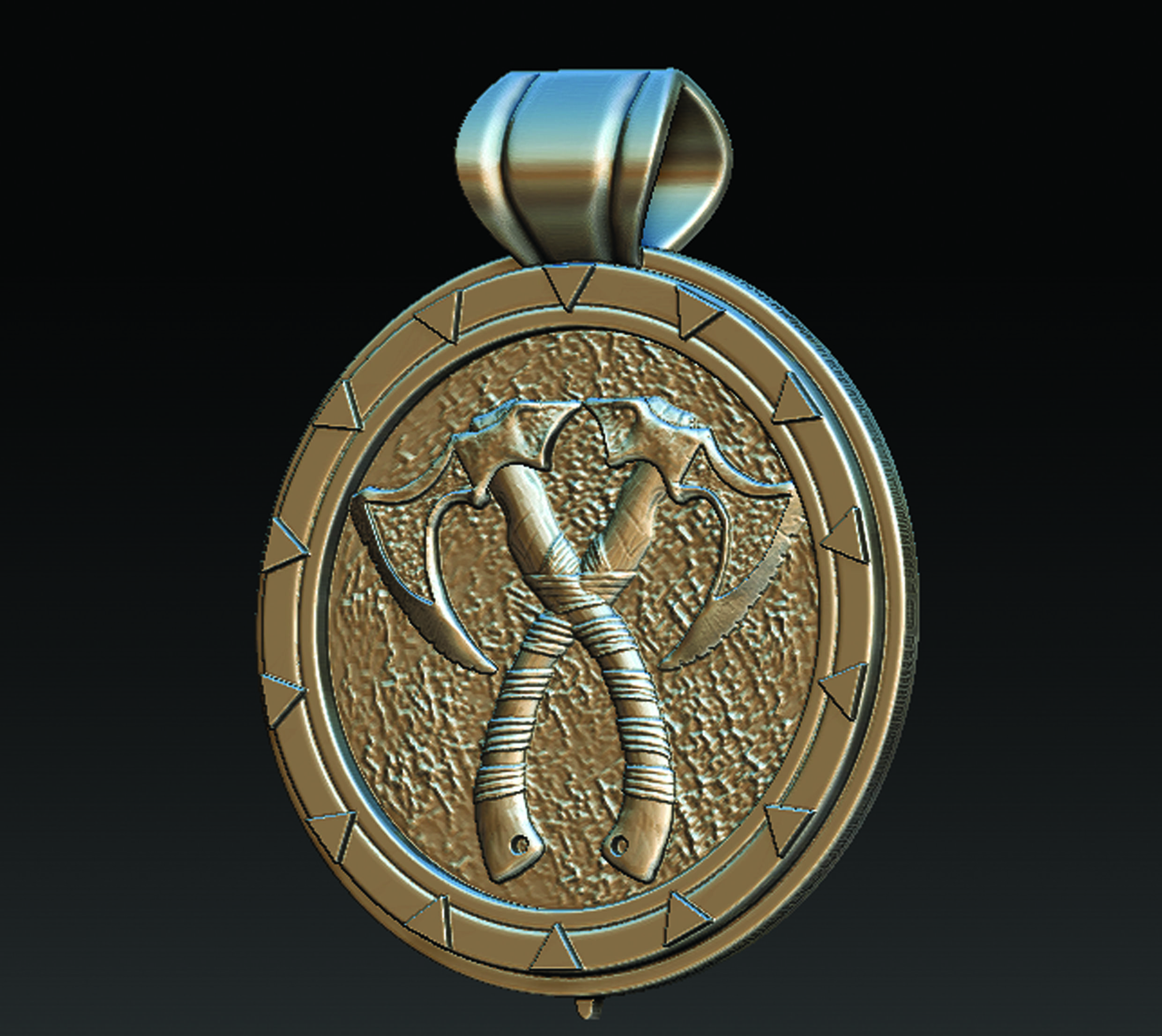Sail Medallion  3D print model_4