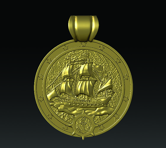 Sail Medallion  3D print model