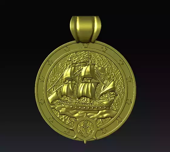 Sail Medallion  3D print model