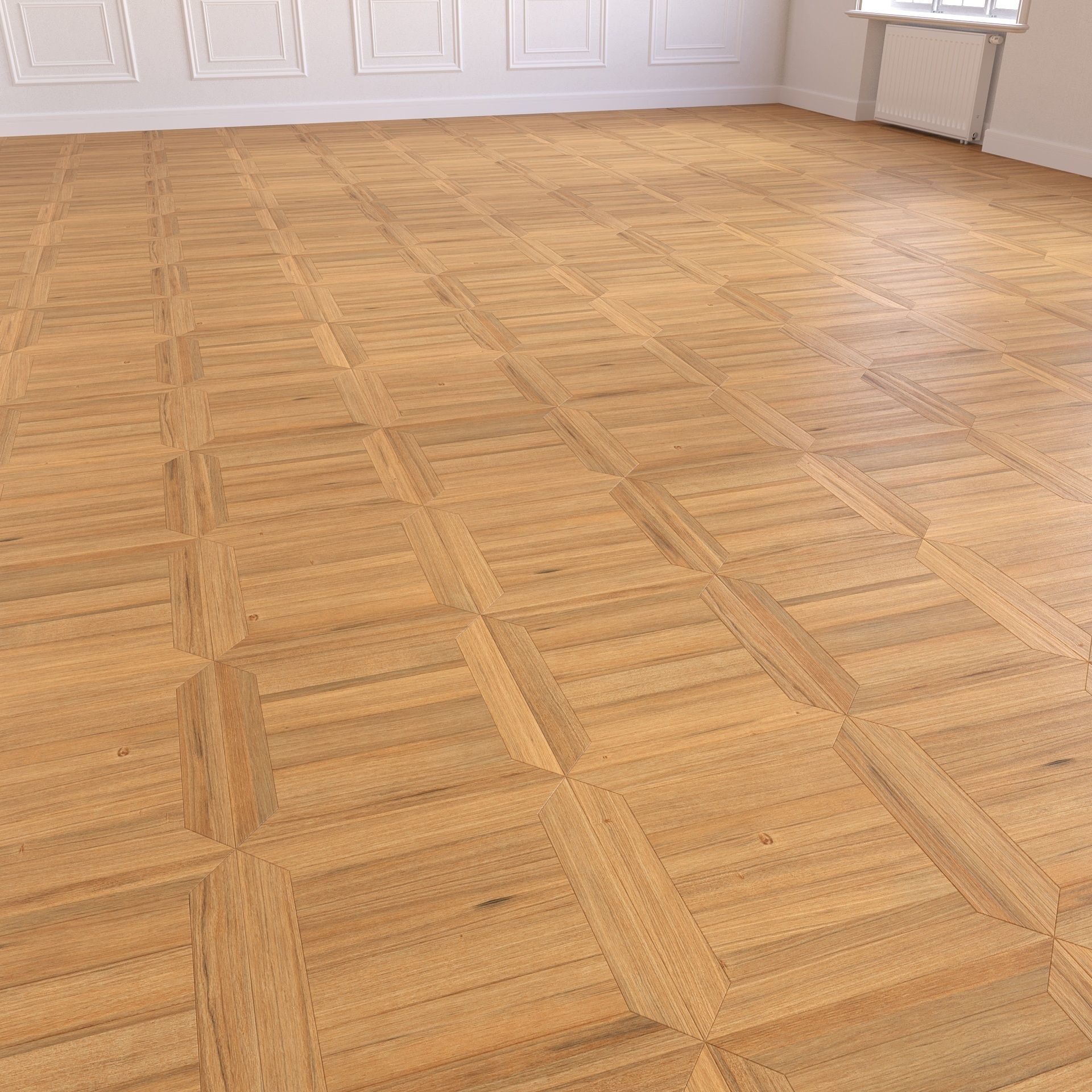 Parquet - Laminate - Wooden floor 2 in 1 Low-poly 3D model_5