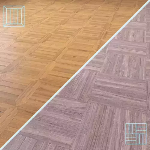 Parquet - Laminate - Wooden floor 2 in 1 Low-poly 3D model