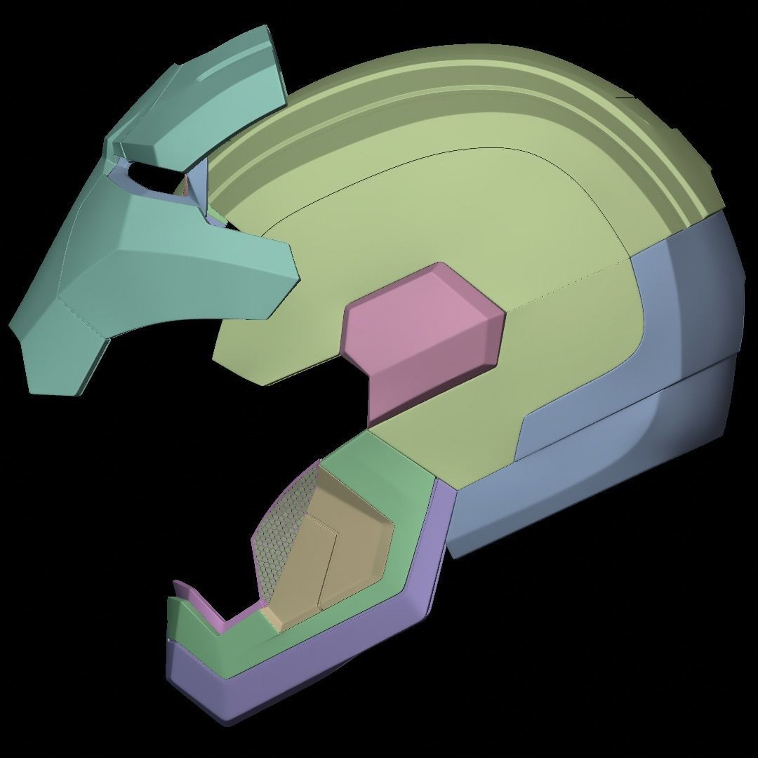 Iron Patriot War Machine mk1 helmet with motorization  3D print model_25