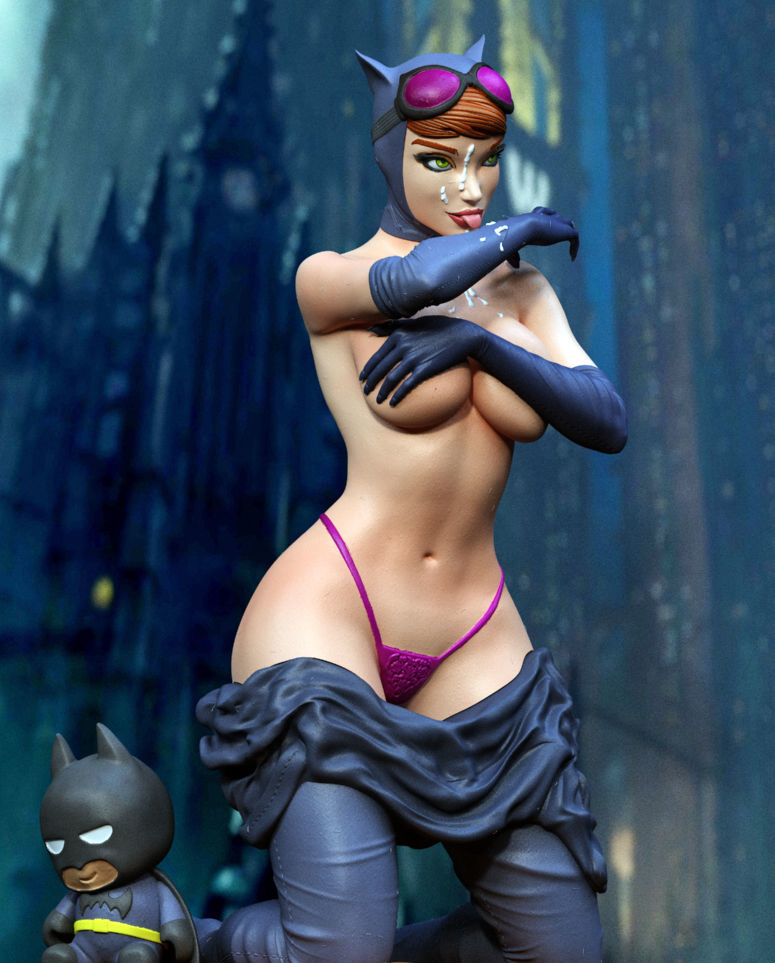 womancat woman in bikini 3D print model_2