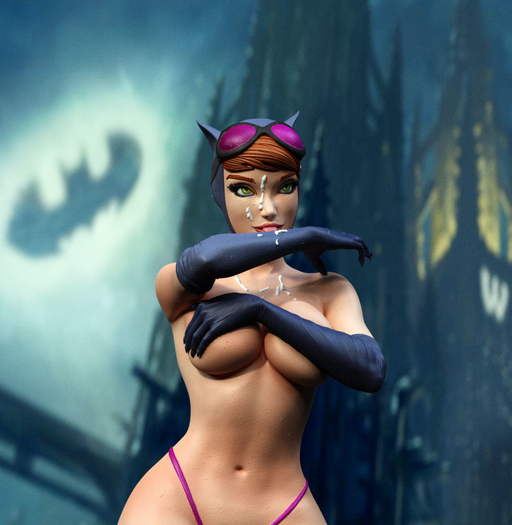 womancat woman in bikini 3D print model_1